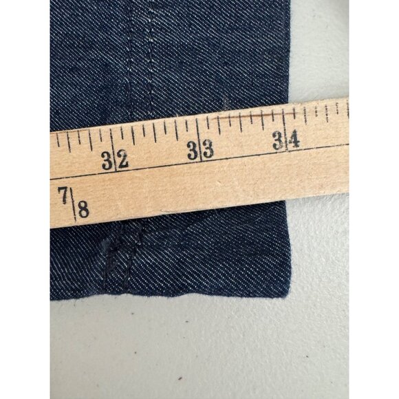 Frame Relaxed Straight Cargo Jeans 90s boho preppy dark wash sz 32‎ - Picture 8 of 10